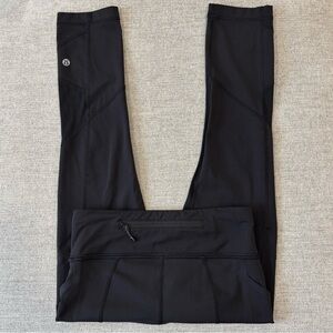 Lululemon Pace Rival Crop Leggings Size 4 In Black 22"